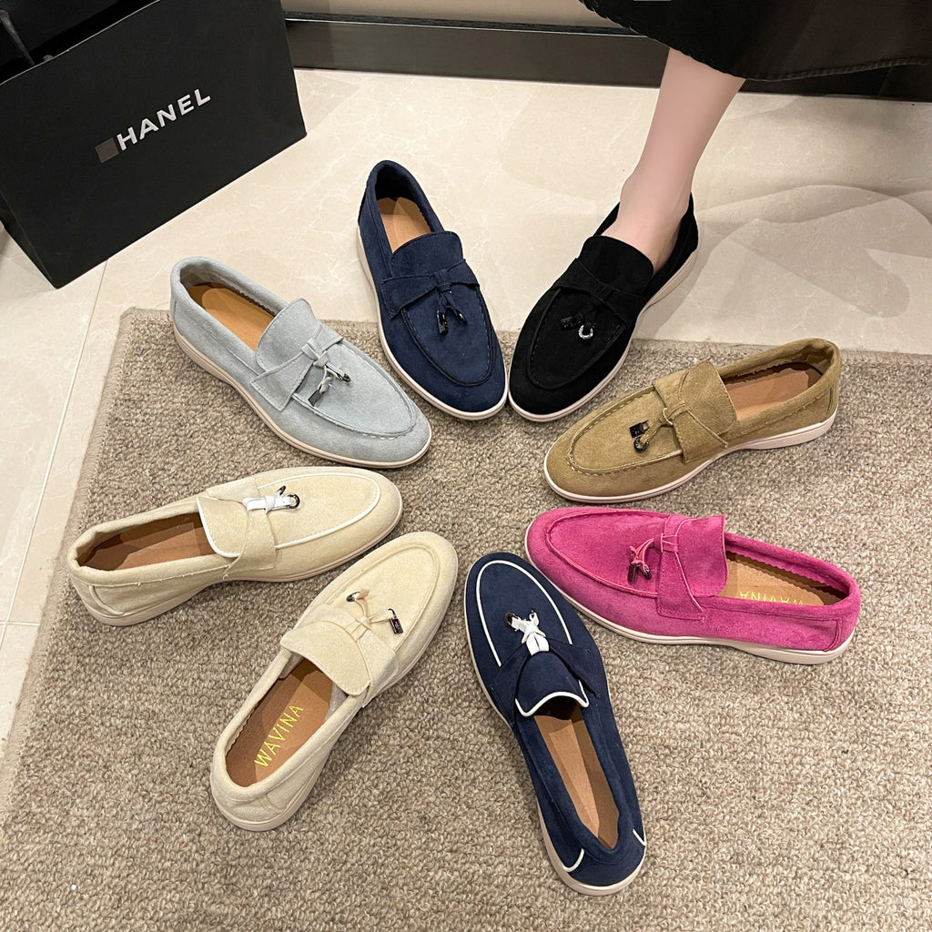Plus Size Soft Bottom Slip-on European And American Leisure Round Toe Flat Shoes