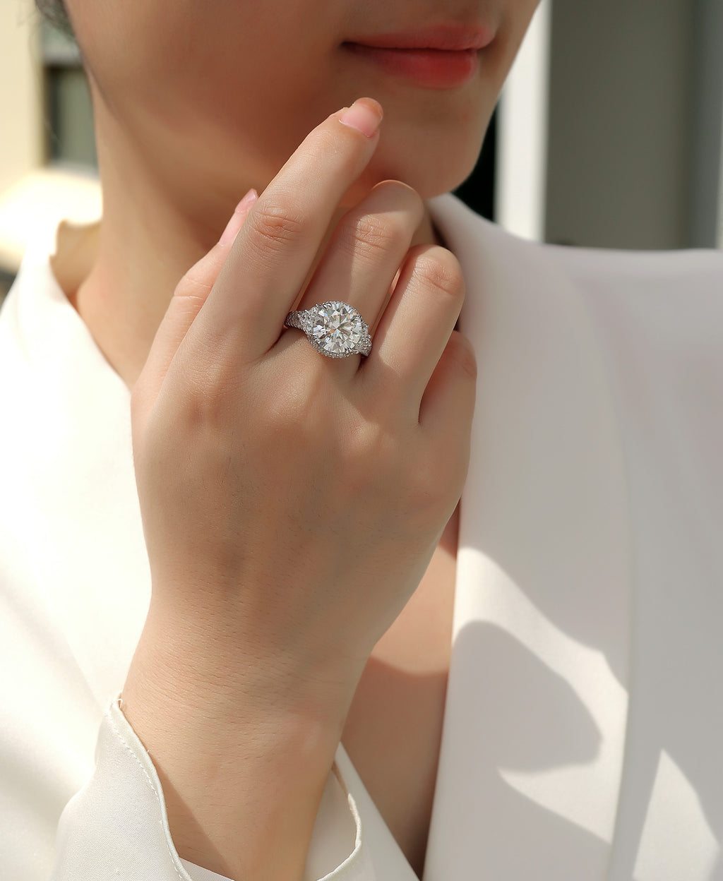 1Dance With Youth - A Fashionable And Luxurious Jewelry Accessory Set With 5-carat Moissan Diamond S925 Sterling Silver And Platinum-plated Diamond Prohibit TikTok sales