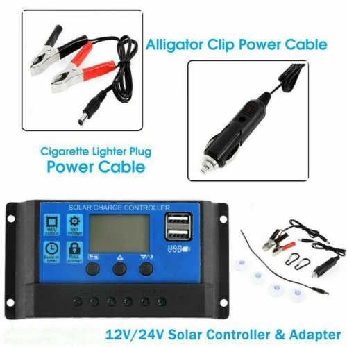 Solar Panel Kit Generator Camping Power For Battery Charger Mono Regulator AUS
