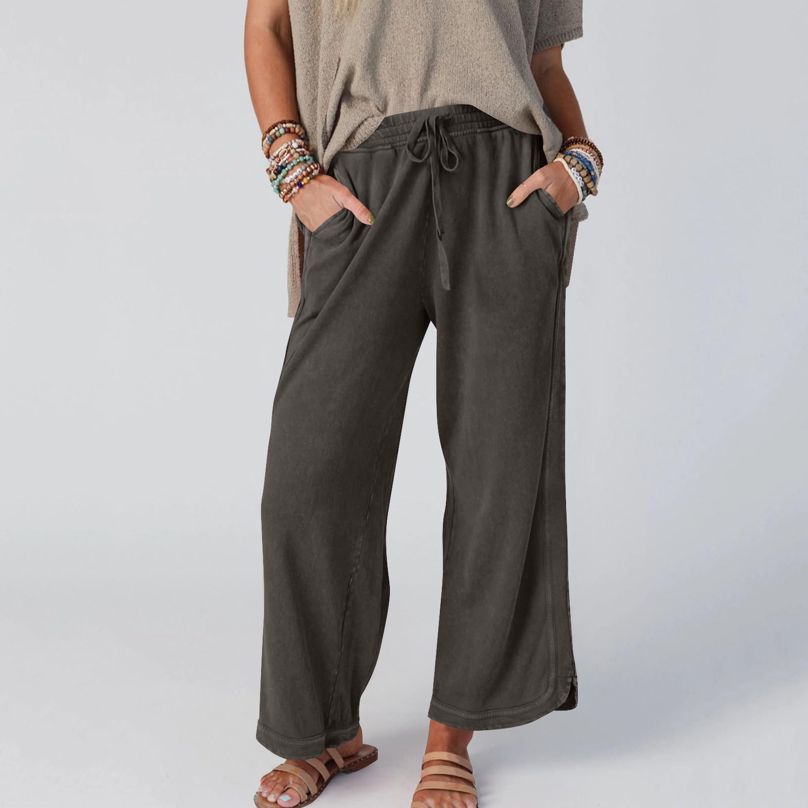 Women's Fashion Casual Wide Leg Leisure Sports Pants