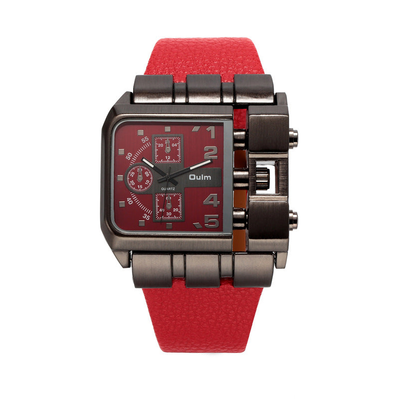Casual single movement quartz watch