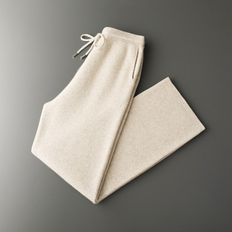 Men's New Cashmere Pants Square Meters Thickening Wide Leg Pants