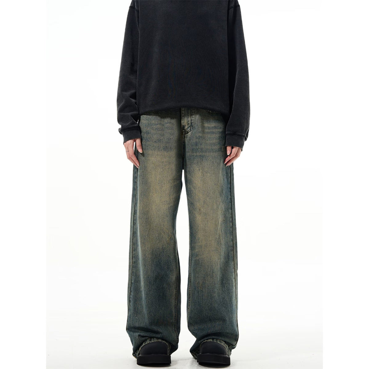 Spring, Autumn And Winter Trendy Loose Flared Jeans