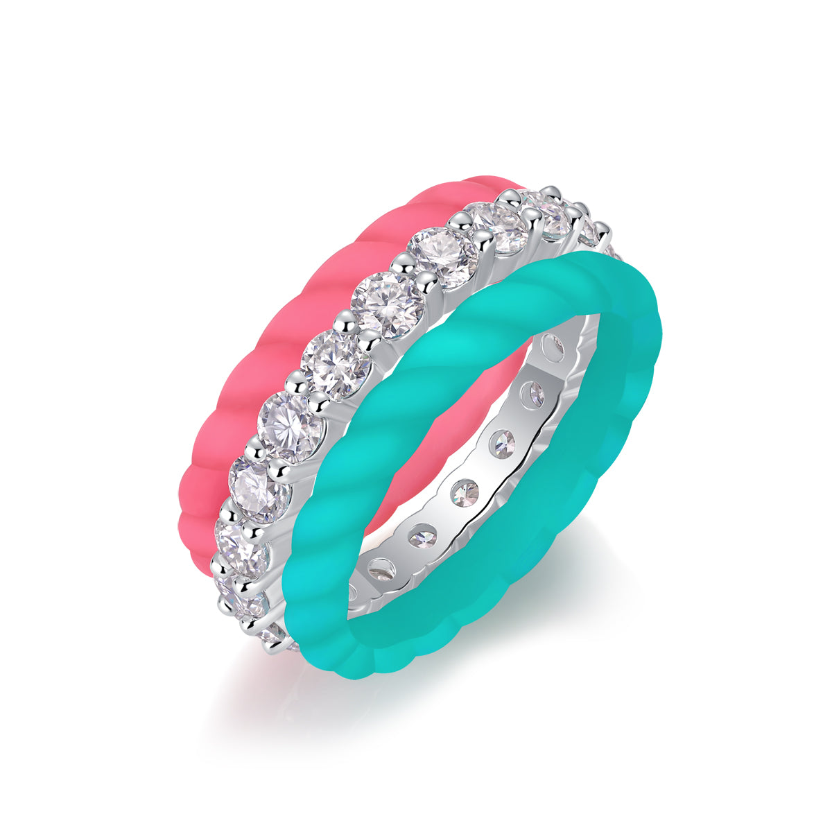1Dreamy Halo - A Fashionable And Luxurious Jewelry Accessory Set With Moissanite S925 Sterling Silver And Platinum-plated Diamond Prohibit TikTok sales