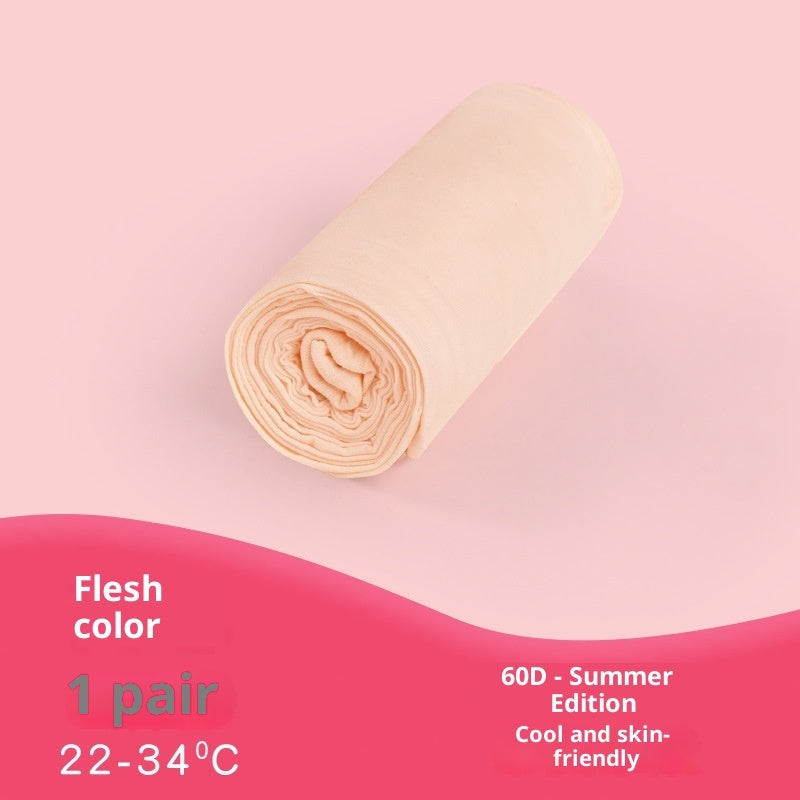 Girls' Solid Color Summer Thin Velvet Children's Dance Socks