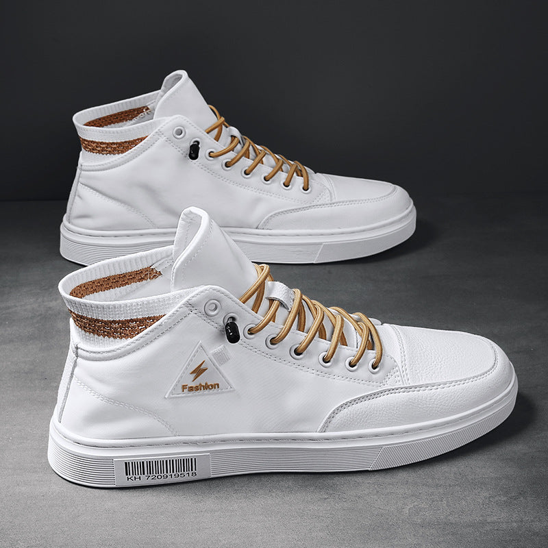 High-top canvas shoes