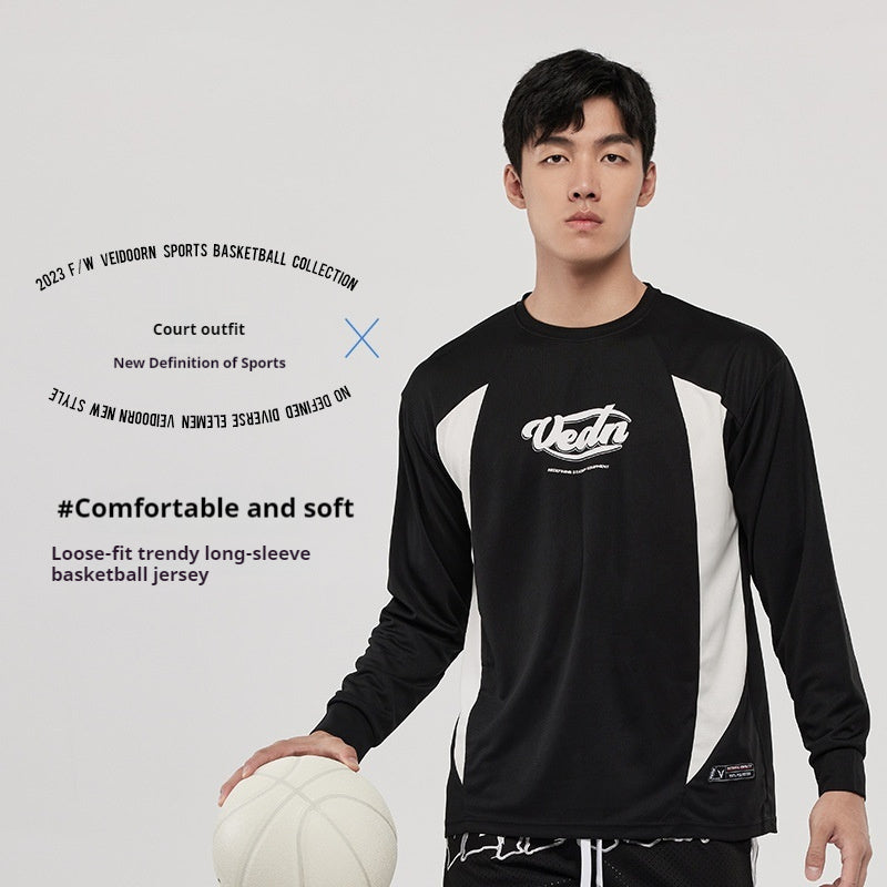 T-shirt Men's American Basketball Sports Running Top Breathable Mesh