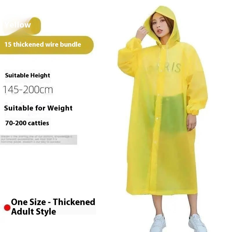 Disposable Portable Card Rain Outdoor Transparent One-piece Raincoat