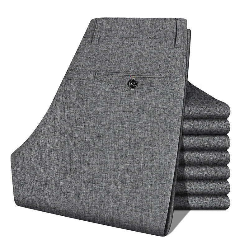 Spring And Autumn Men's Stretch Casual Pants Middle-aged And Elderly