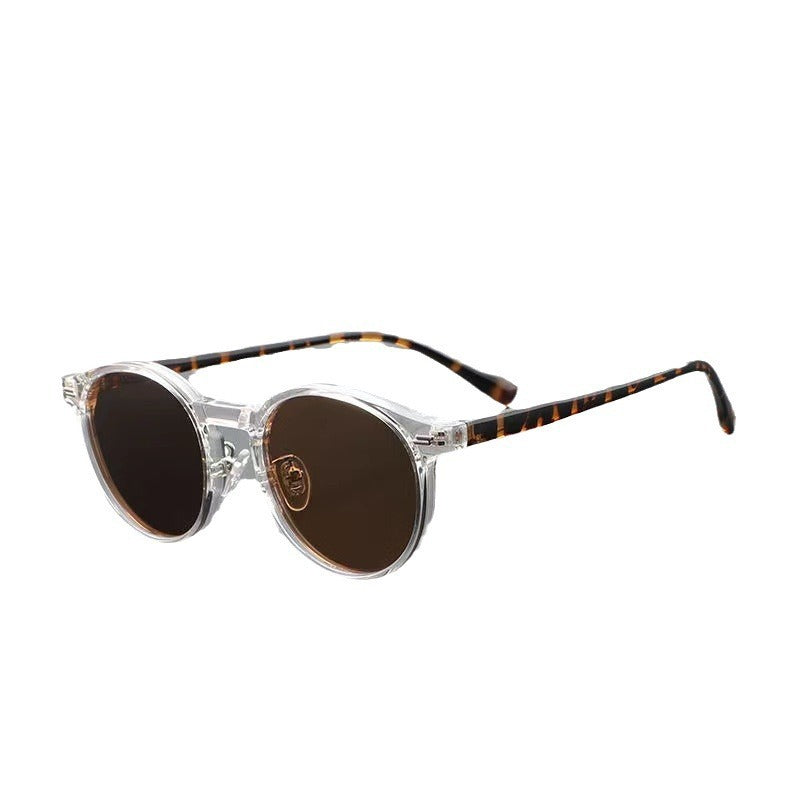 Japanese-style Retro Sunglasses Women's Trendy Round