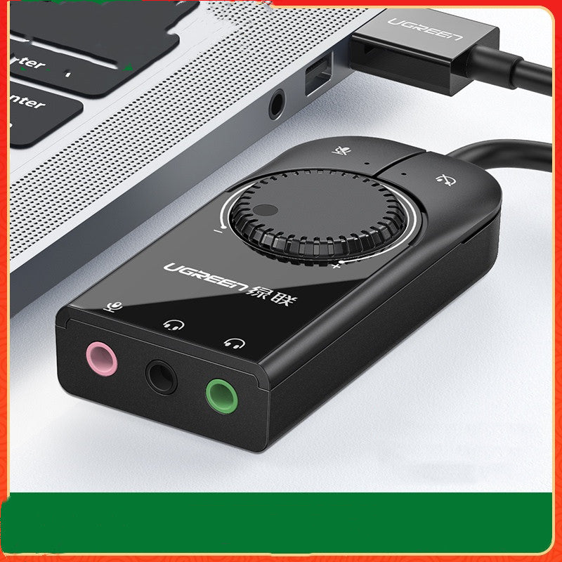 External Desktop Computer Notebook External Independent Audio Converter