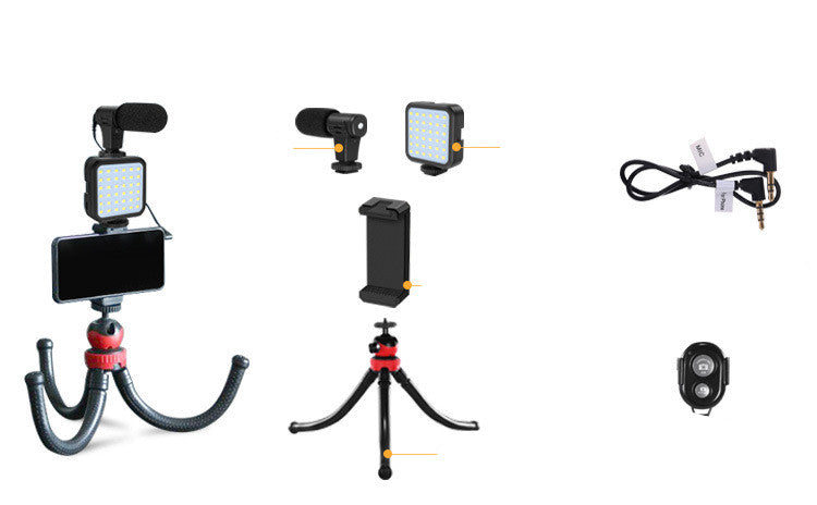 Compatible with Apple, Mobile Desktop Tripod Live Desktop Stand