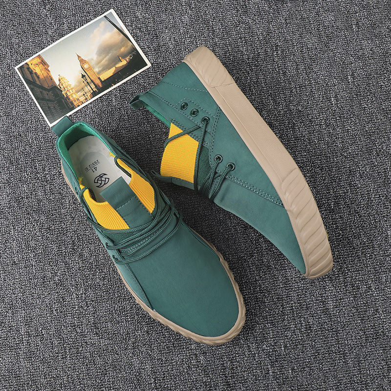 Casual Sports Style Men's Trendy Sneakers And Cloth Shoes