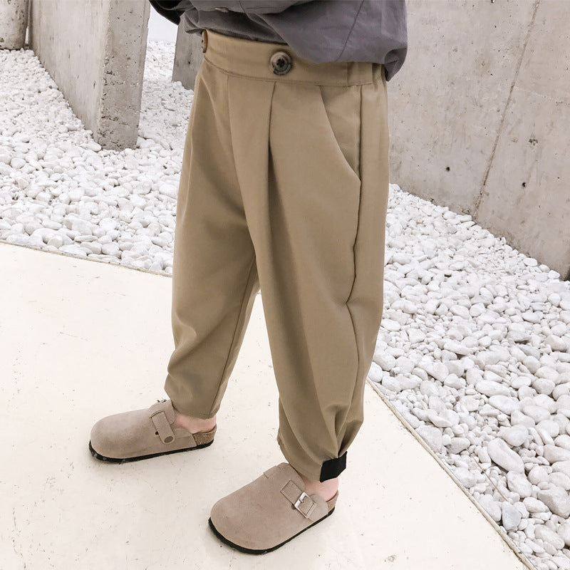 Children's straight trousers and carrot pants