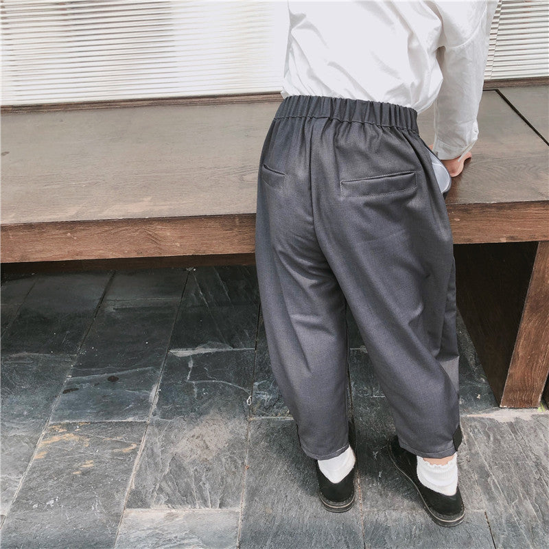 Children's straight trousers and carrot pants