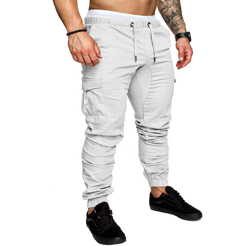 Men's Casual Tethered Elastic Sports Baggy Pants