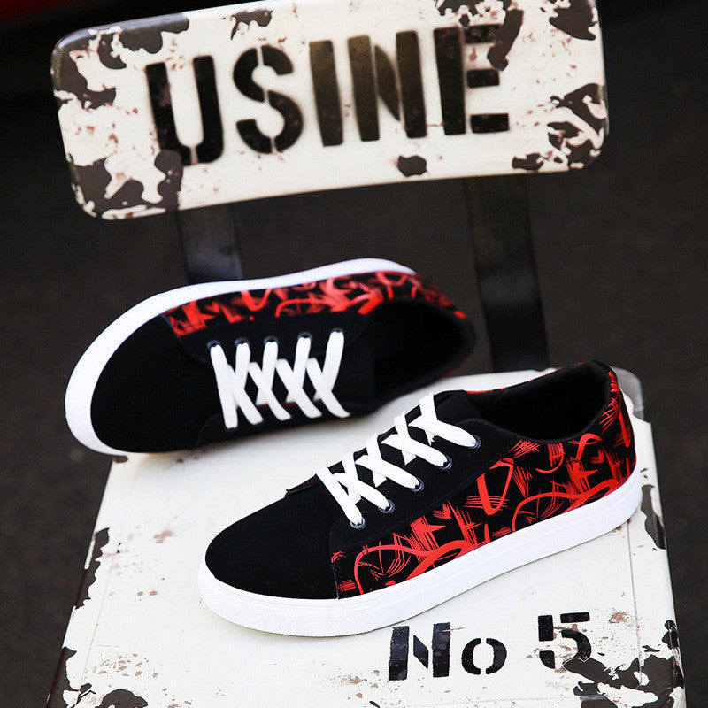 Casual Shoes Men's Korean Style Trendy Student Canvas Shoes