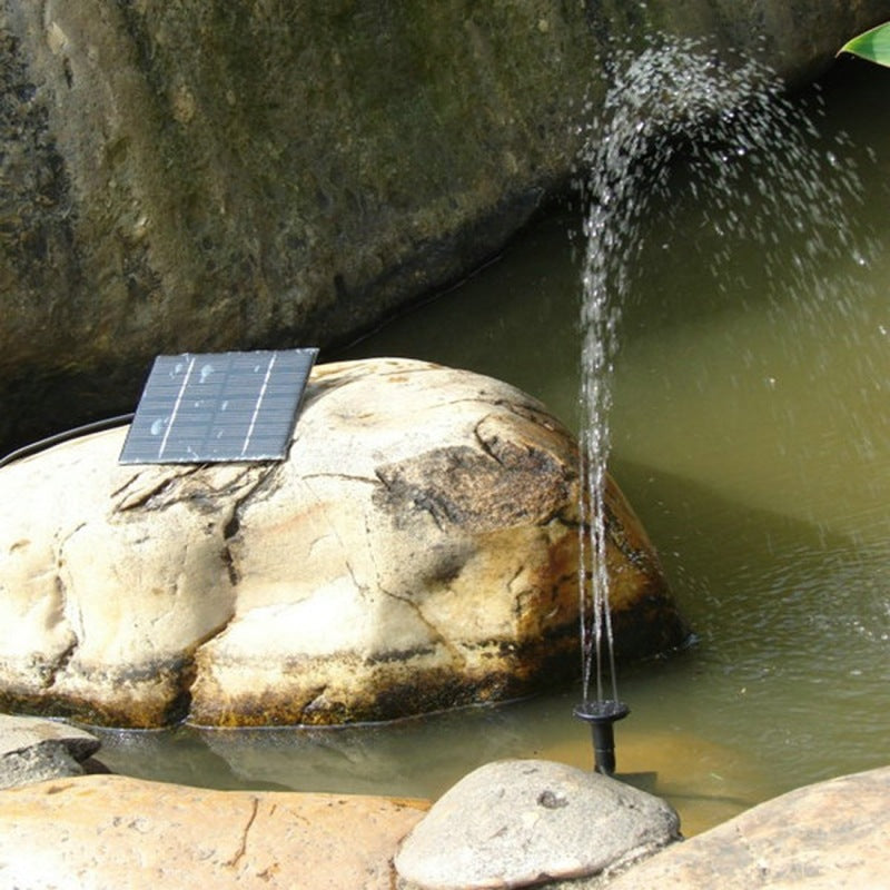 Solar panel fountain swimming pool pond garden sprayer with water