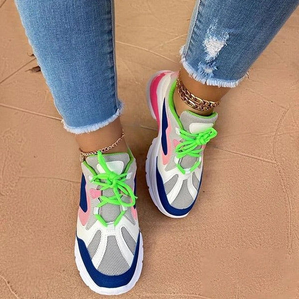 Autumn And Winter Lightning Front Strap Round Toe Women'S Autumn Flat-Heel Low-Top Solid Color Sneakers