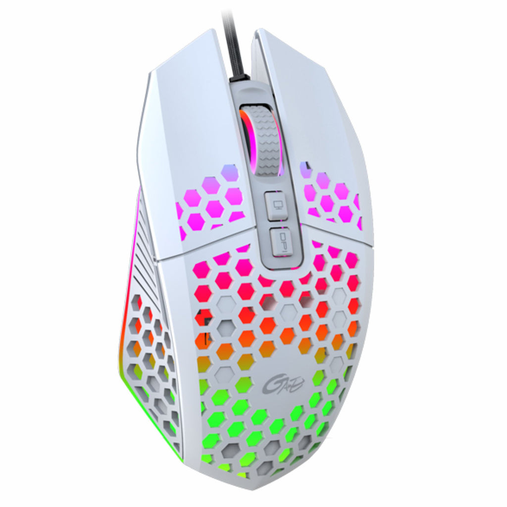 X801 Wired Mouse Hole Hollow Luminous Desktop Computer Notebook Office Game Competition 8000Dpi