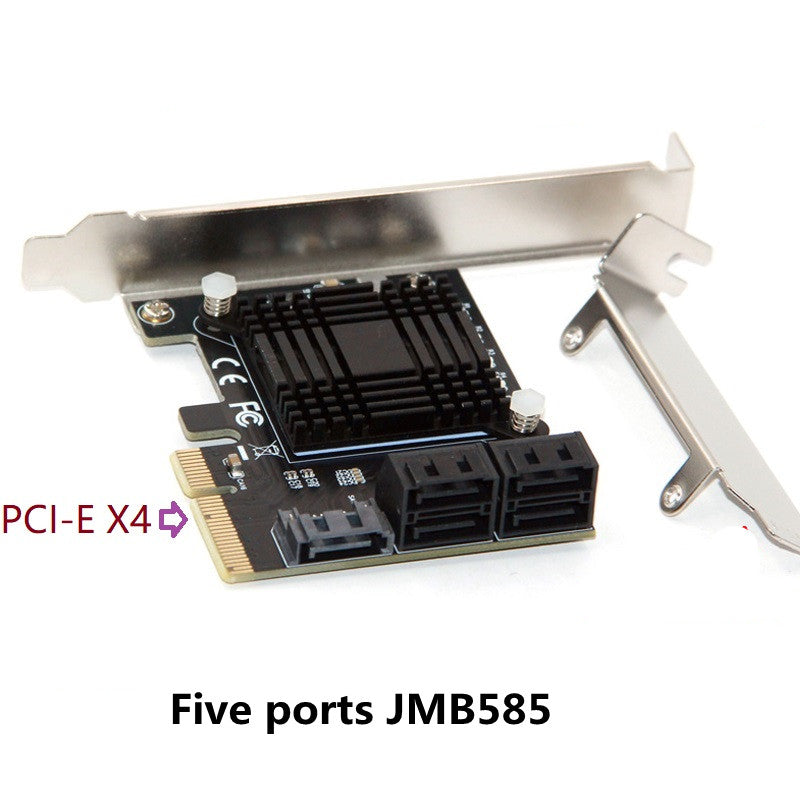 PCI-E to sata3.0 expansion card 4-port 6G PCI to sata3.0 transfer SSD solid state IPFs hard disk card