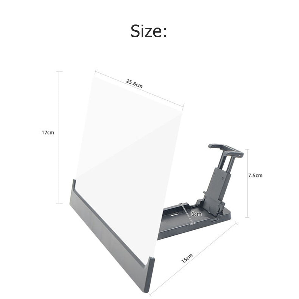 12 Inch Mobile Phone Screen High-definition Eye Protection Video Theater Stand L3 Office Home 3d