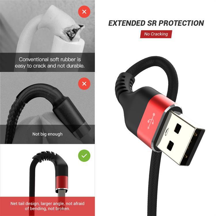 QGeeMUSB A To Type-C Fast Charge Data Cable 5V2.4A Compatible With Android Phones