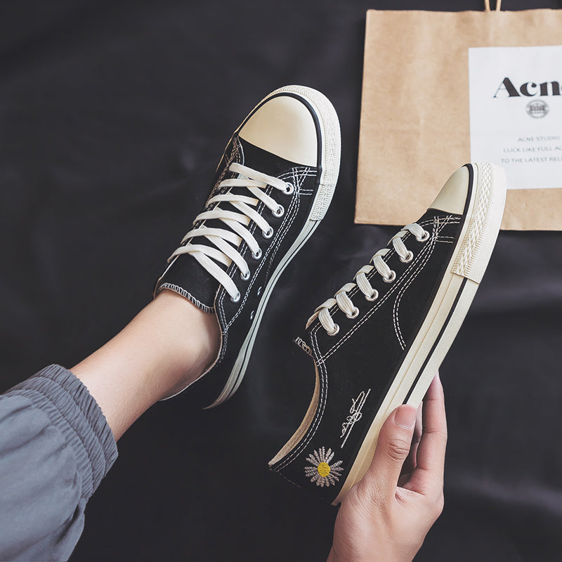 Canvas Shoes Men's Korean Style Trend All-Match Casual Shoes Men's Summer Breathable Shoes