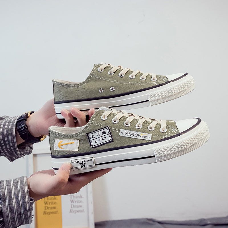 Canvas Shoes Men's Korean Style Trend All-Match Casual Shoes Men's Summer Breathable Shoes