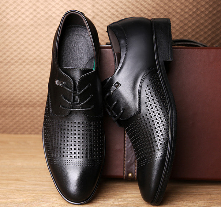 Casual Breathable Men's Hole Shoes Black