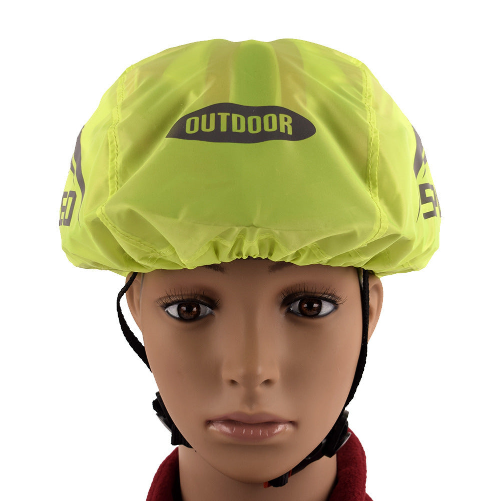 Cycling Helmet Cover Helmet Rain Cover Helmet Waterproof Cover Reflective Safety Helmet Cover
