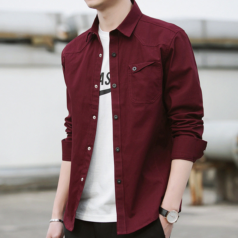 Men's Long Sleeve Workwear Shirt Jacket