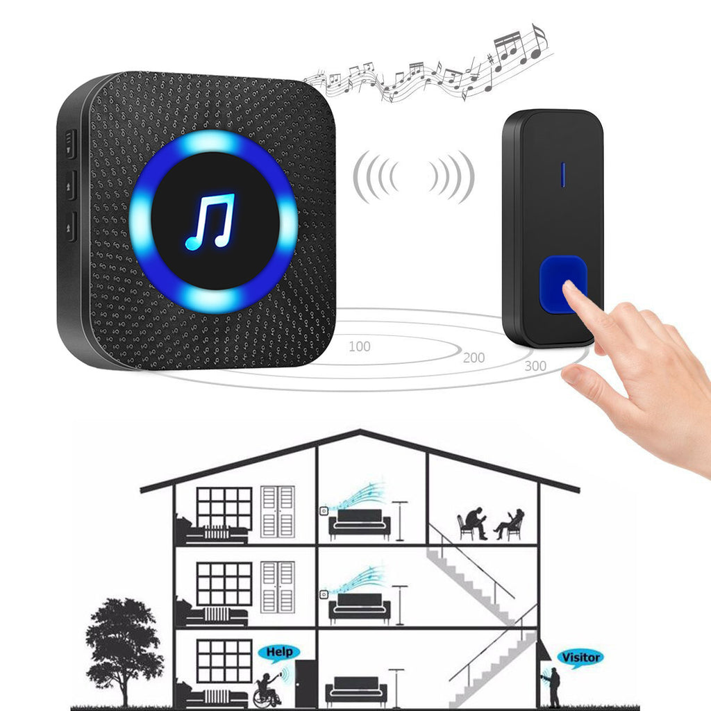 Wireless remote control distance transmitter doorbell