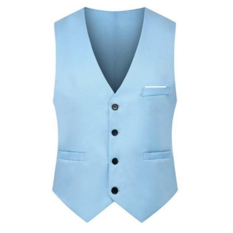 Men's Solid Color British Fashion Suit Vest