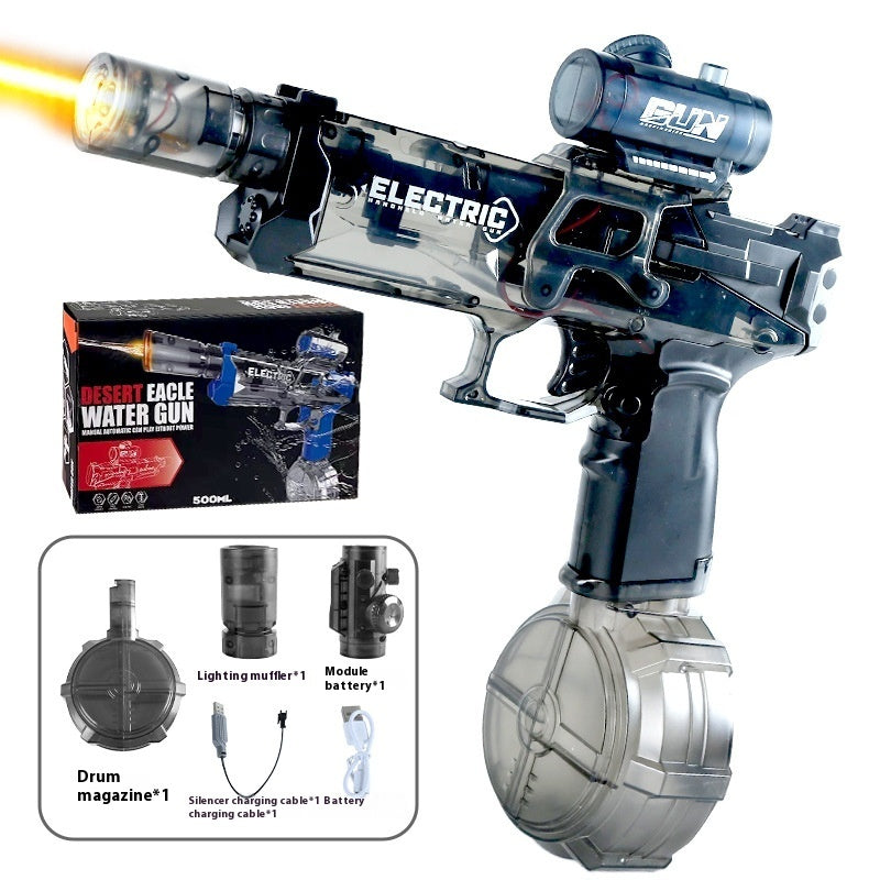 New Ice Mouse Ice Explosion Electric Water Gun Children's High-speed Continuous Hair Linkage Reloading Large Capacity Water Pistols Toy