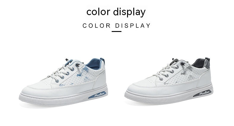 Men's Sports Korean Style Versatile White Trendy Breathable Casual Men's Shoes