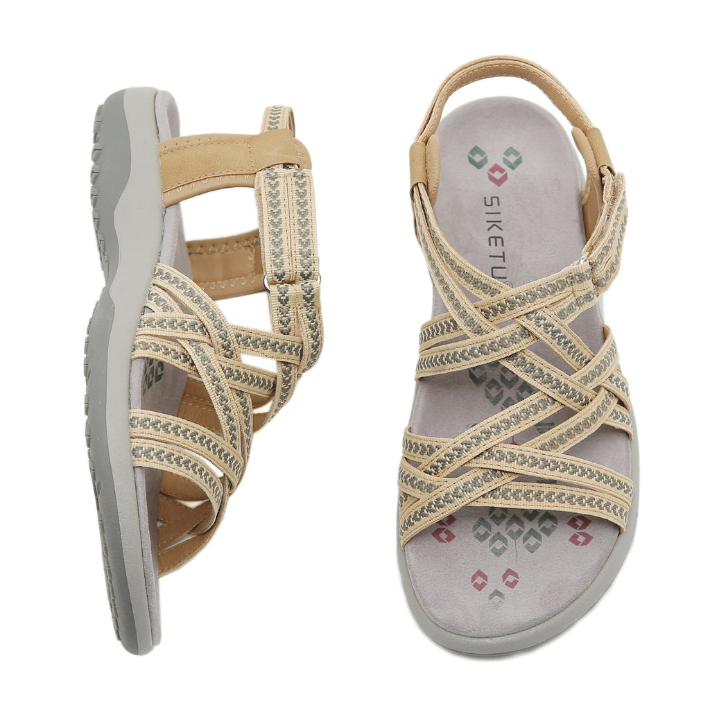 Sports Printed Casual Velcro Plus Size Women's Sandals