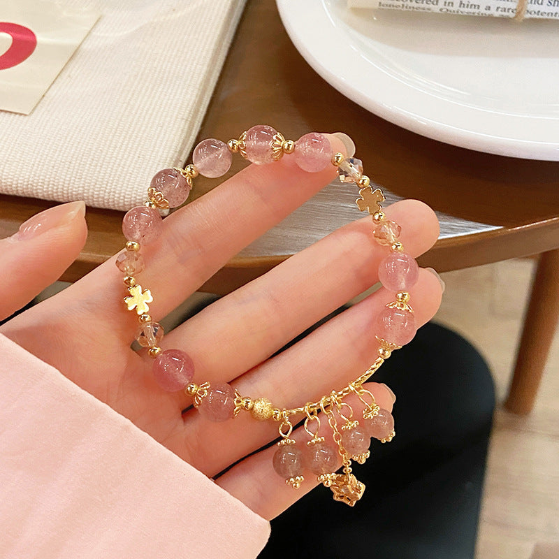 New Chinese Style Artistic Retro Super Fairy Crystal Tassel Bracelet