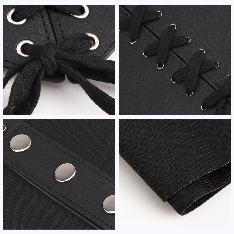 Summer Retro Fashion Tight Wide Waist Seal Women's Elastic Stretch Belt