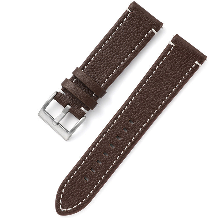 Leather Strap Business Men's Watch Band Double-sided Head Layer Cowhide Watch Accessories