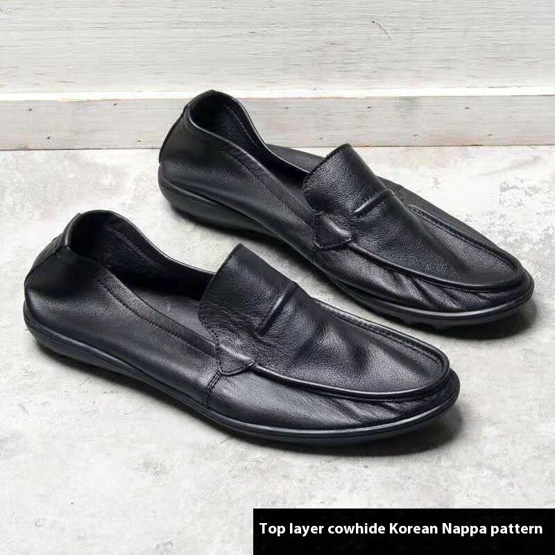 Men's Single-layer Casual Soft Soled Leather Shoes
