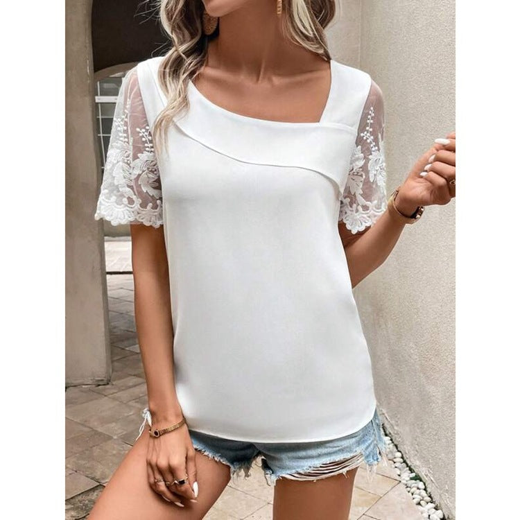 Short-sleeve T-shirt Women's Top Fresh And Sweet