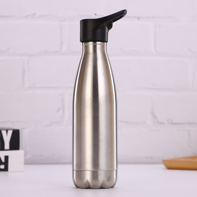 Stainless steel outdoor sports bottle