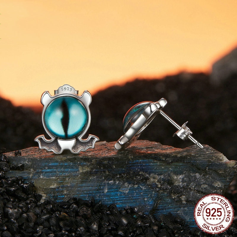 European And American Personalized Niche S925 Sterling Silver Mysterious Ear Studs Earrings