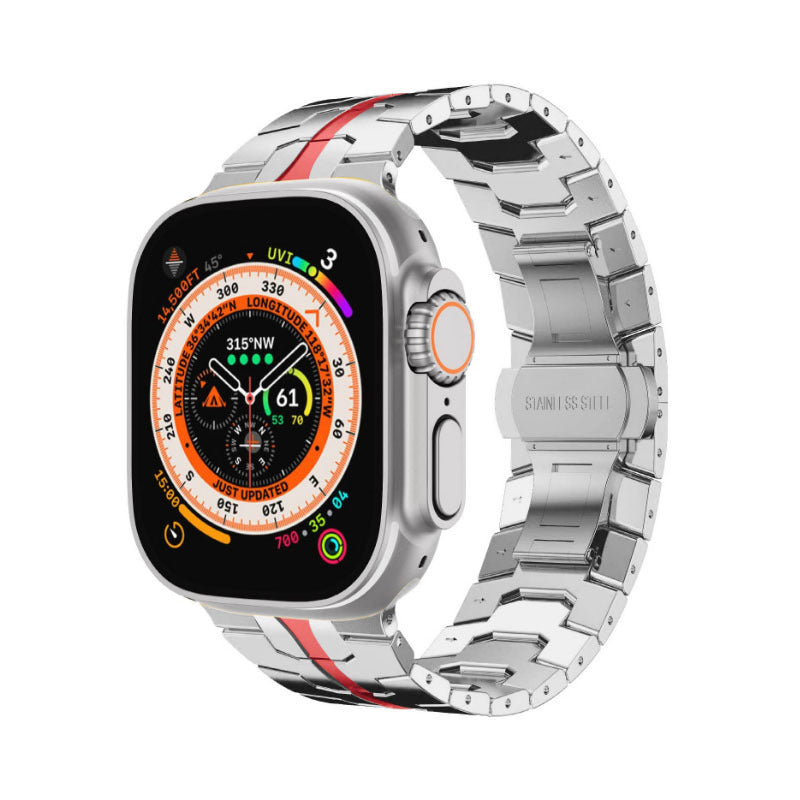 Smart Watch Stainless Steel Iron Man Metal Strap