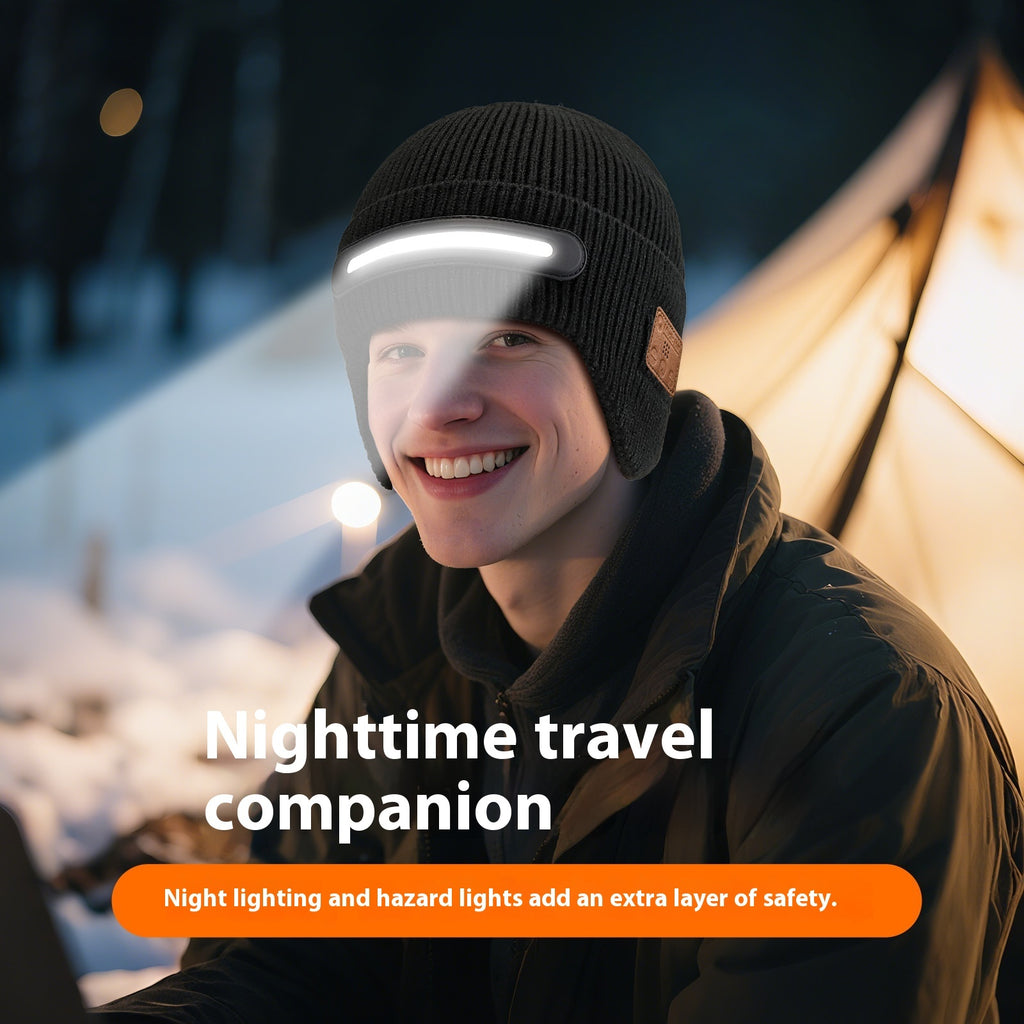 Outdoor Night Run Lighting Knitted Hat