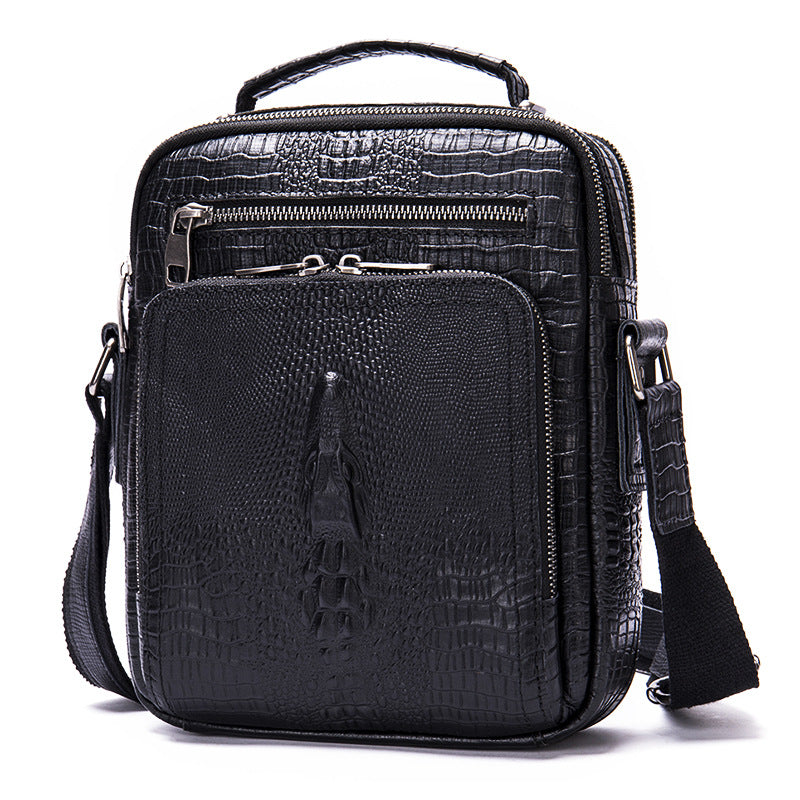 Genuine Leather Shoulder Messenger Bag Vintage Crazy Horse