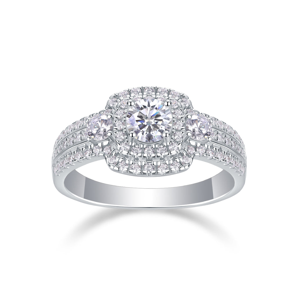 1Afternoon In The Gobi - A Fashionable And Luxurious Jewelry Piece Set With Half-carat Moissan Diamond S925 Sterling Silver And Platinum-plated Diamond Prohibit TikTok sales