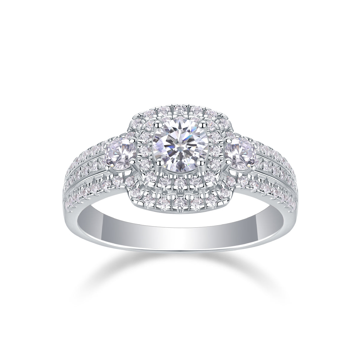 1Afternoon In The Gobi - A Fashionable And Luxurious Jewelry Piece Set With Half-carat Moissan Diamond S925 Sterling Silver And Platinum-plated Diamond Prohibit TikTok sales