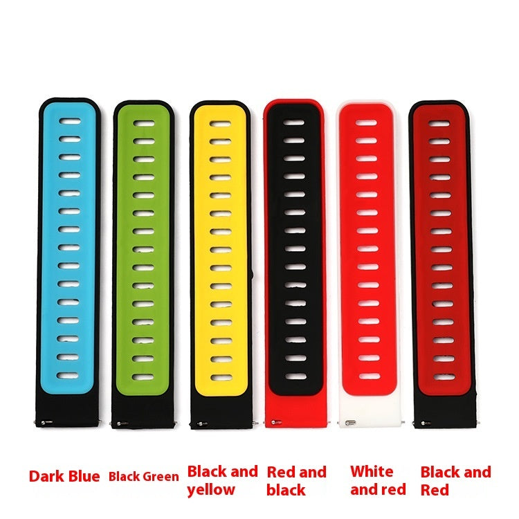 Two-color Smart Watch Silicone Band 20 22mm
